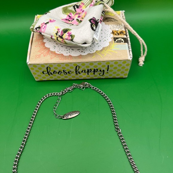 Retired PreOwned Plunder “Sue” Statement Necklace Soft Pink 18”-21” Box and Bag - Picture 11 of 16